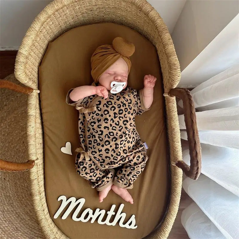 Autumn Leopard Baby Romper