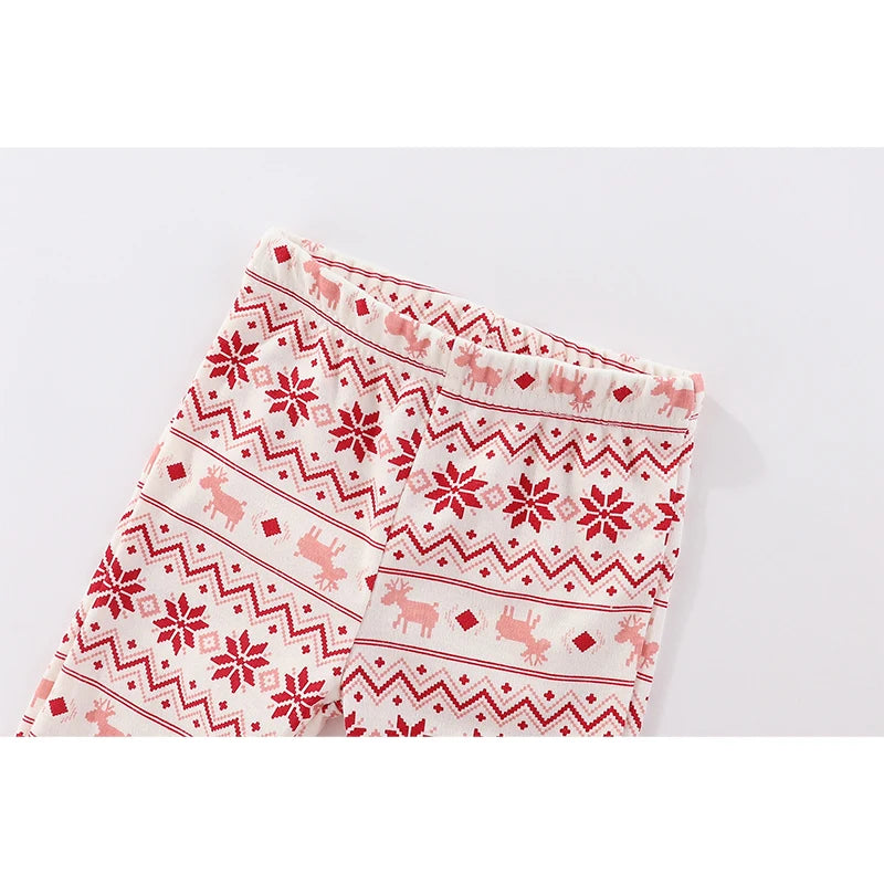 Baby Girl Christmas Santa Bodysuit, Printed Pants & Headband Set