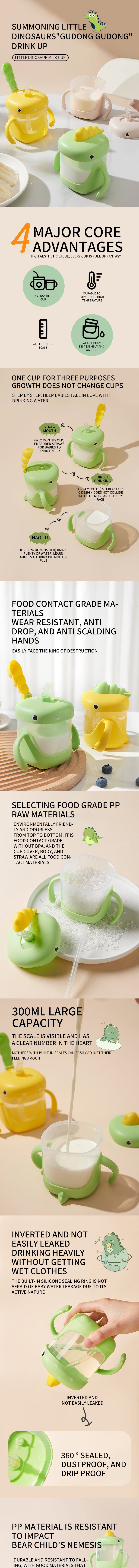 DinoSip 3-in-1 Trainer Sippy Cup