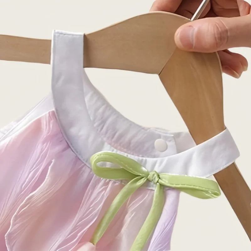 Adorable Baby Girls Tulip Decor Bodysuit