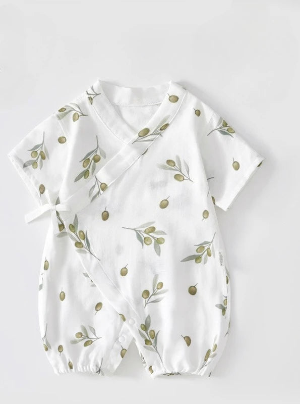 Baby Kimono Wrap Romper