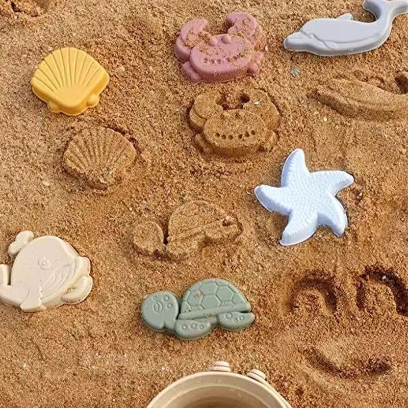 Modern Silicone Beach Bucket & Sand Toy Set