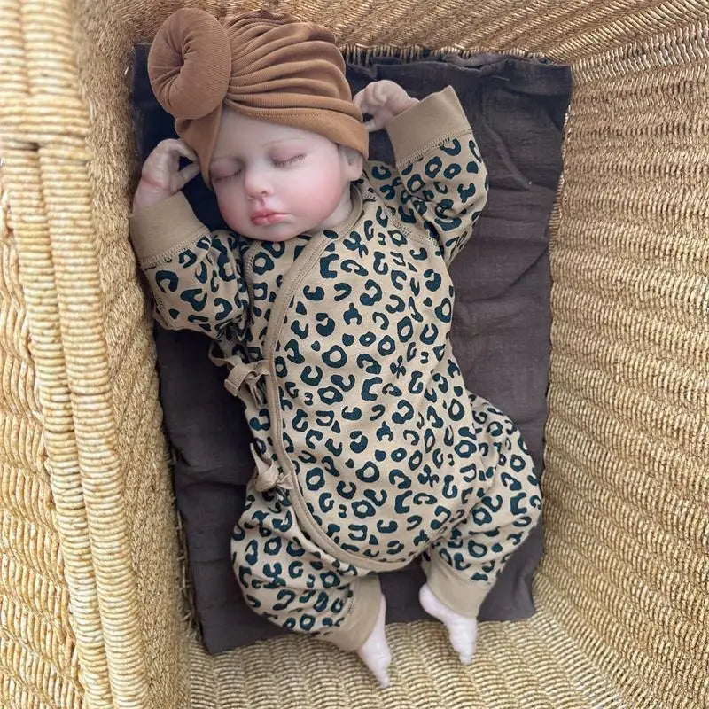 Autumn Leopard Baby Romper