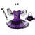 Girl's Purple Bat Costume with Wings and Headband