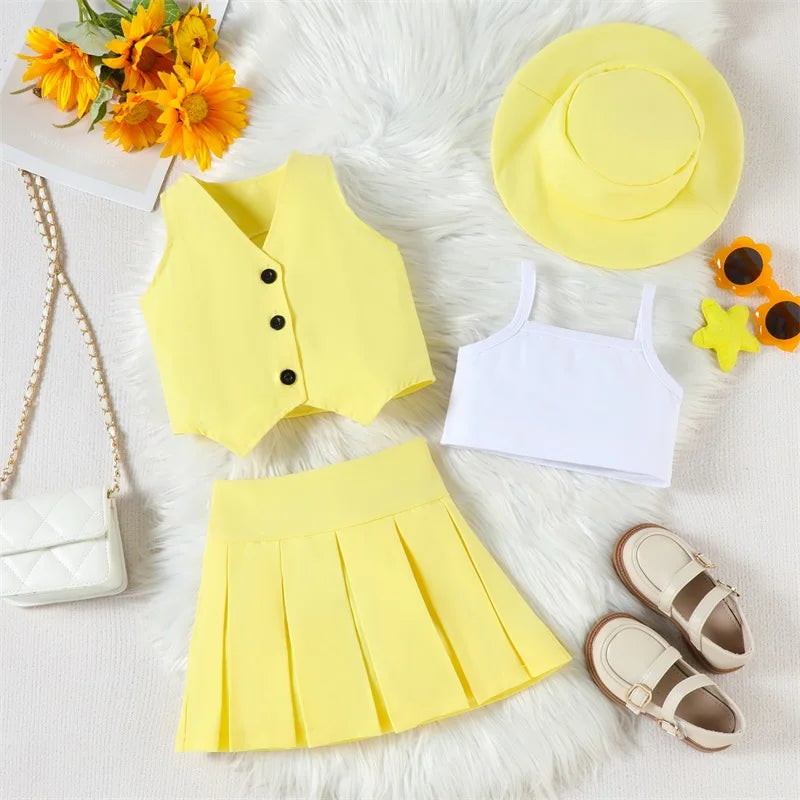 4-Piece Girl Summer Outfit Set