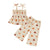 Pumpkin Print 2 Piece Outfit