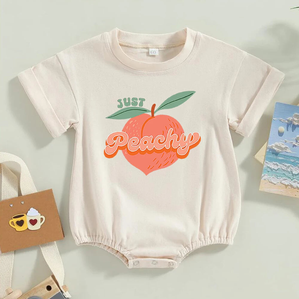 Just Peachy Baby Romper