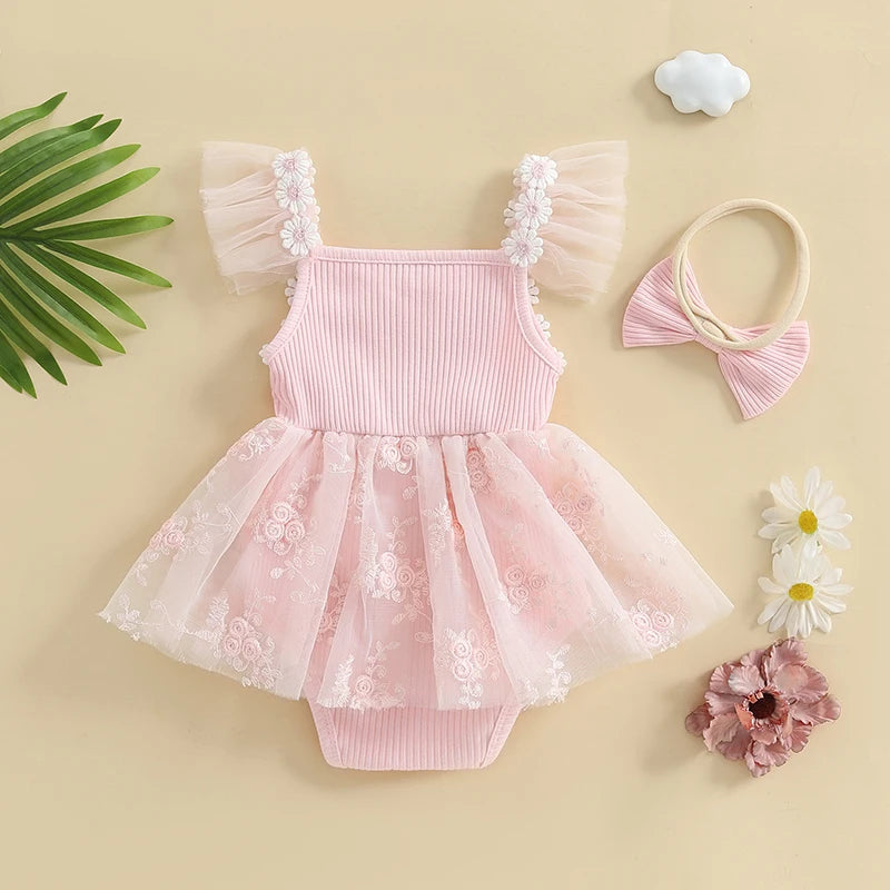 Baby Girl Mesh Romper Dress