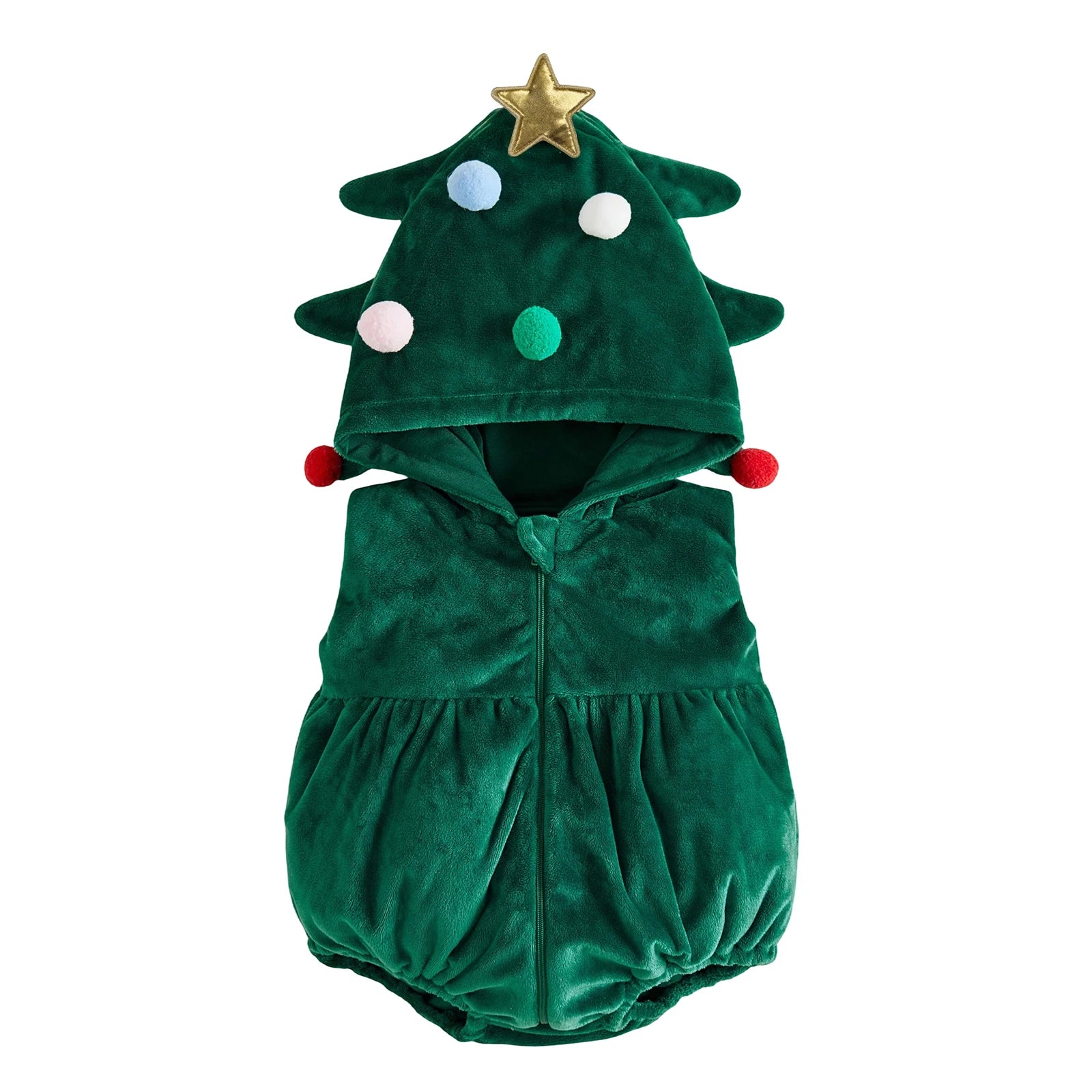 Baby Christmas Hooded Romper Costume – Gingerbread, Tree, Santa & Snowman