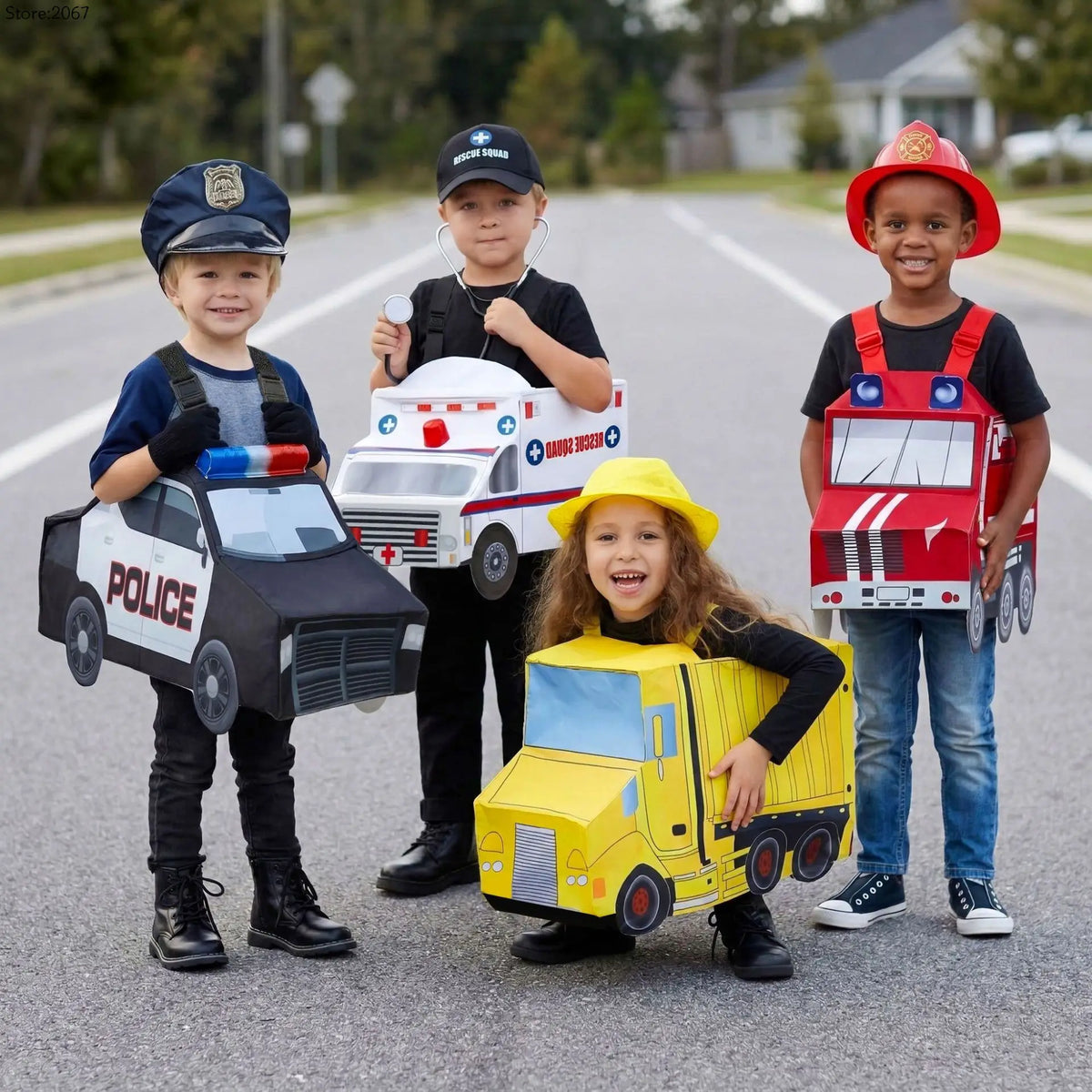 Kids Vehicle Costume with Hat