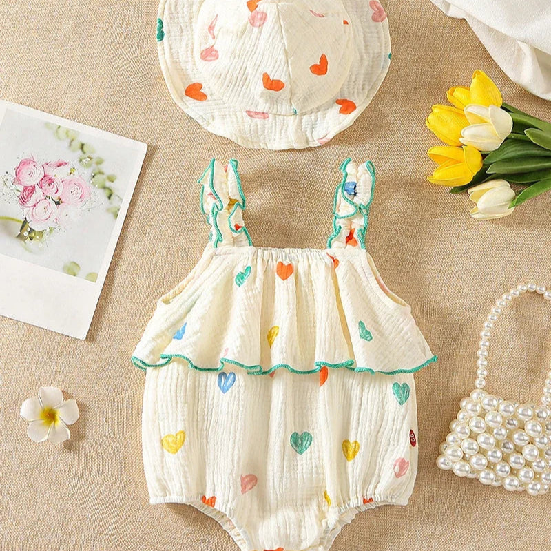 Baby Girl Summer Romper Set