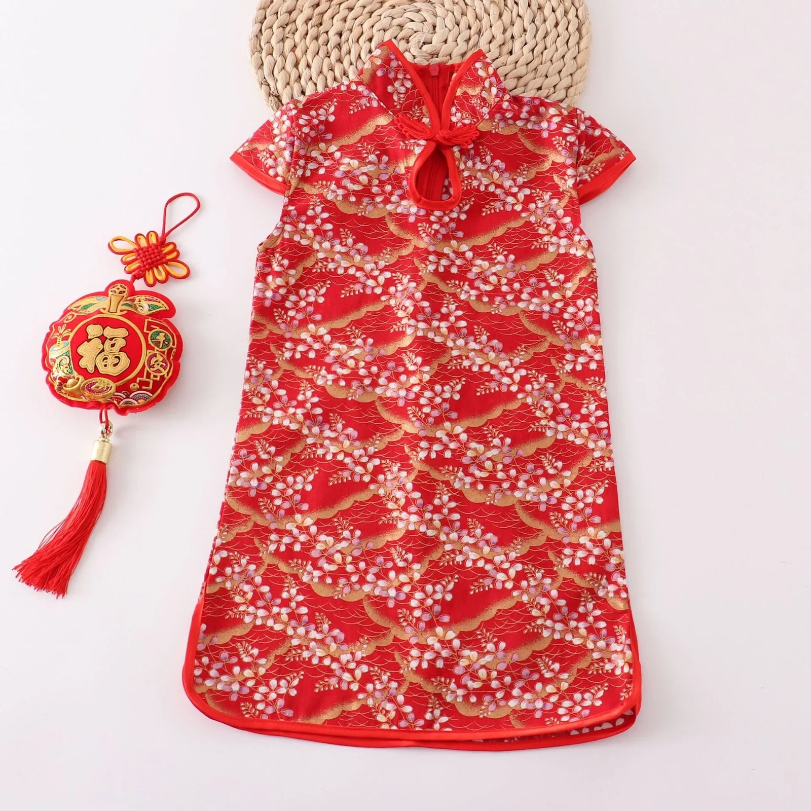 Girls' Traditional Chinese Cheongsam Summer Dress