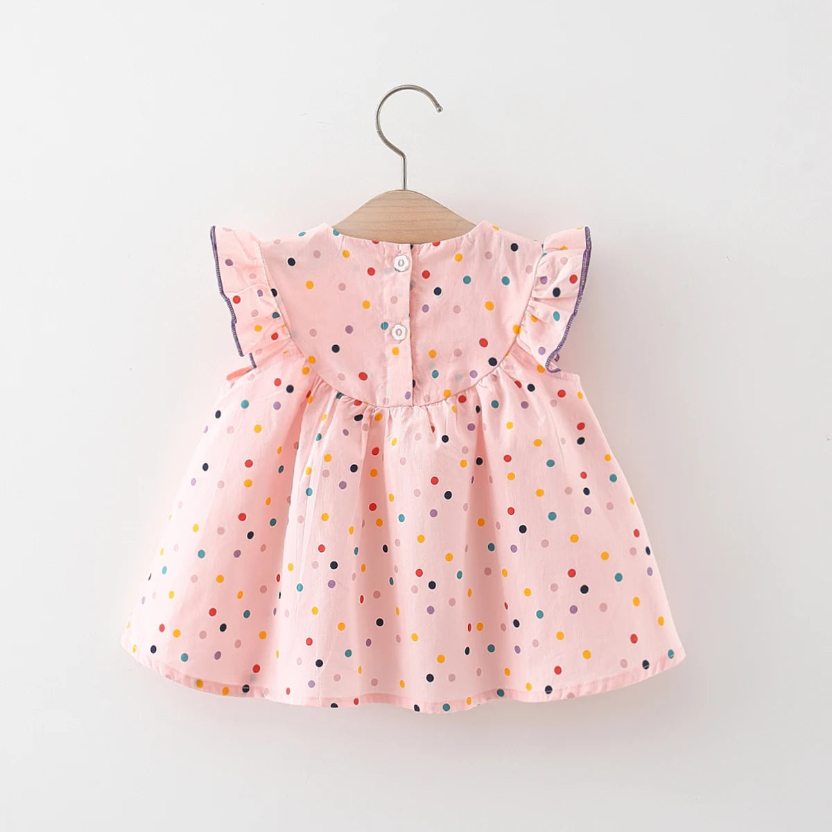 Embroidered Tulle & Polka Dot Dress