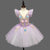 Girls Ballet Tutu Dress with Embroidery