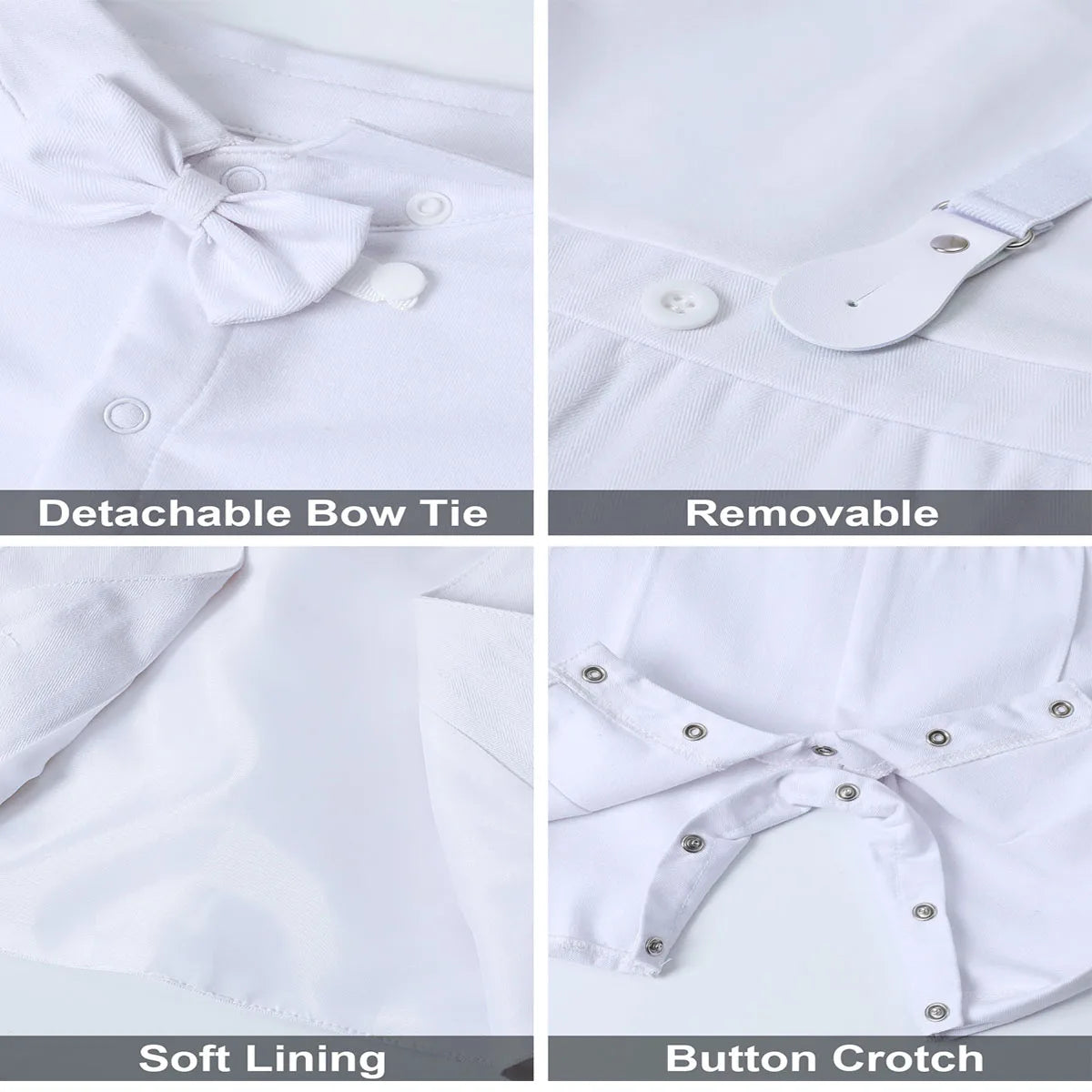 Classic White Baby Boy Christening Set