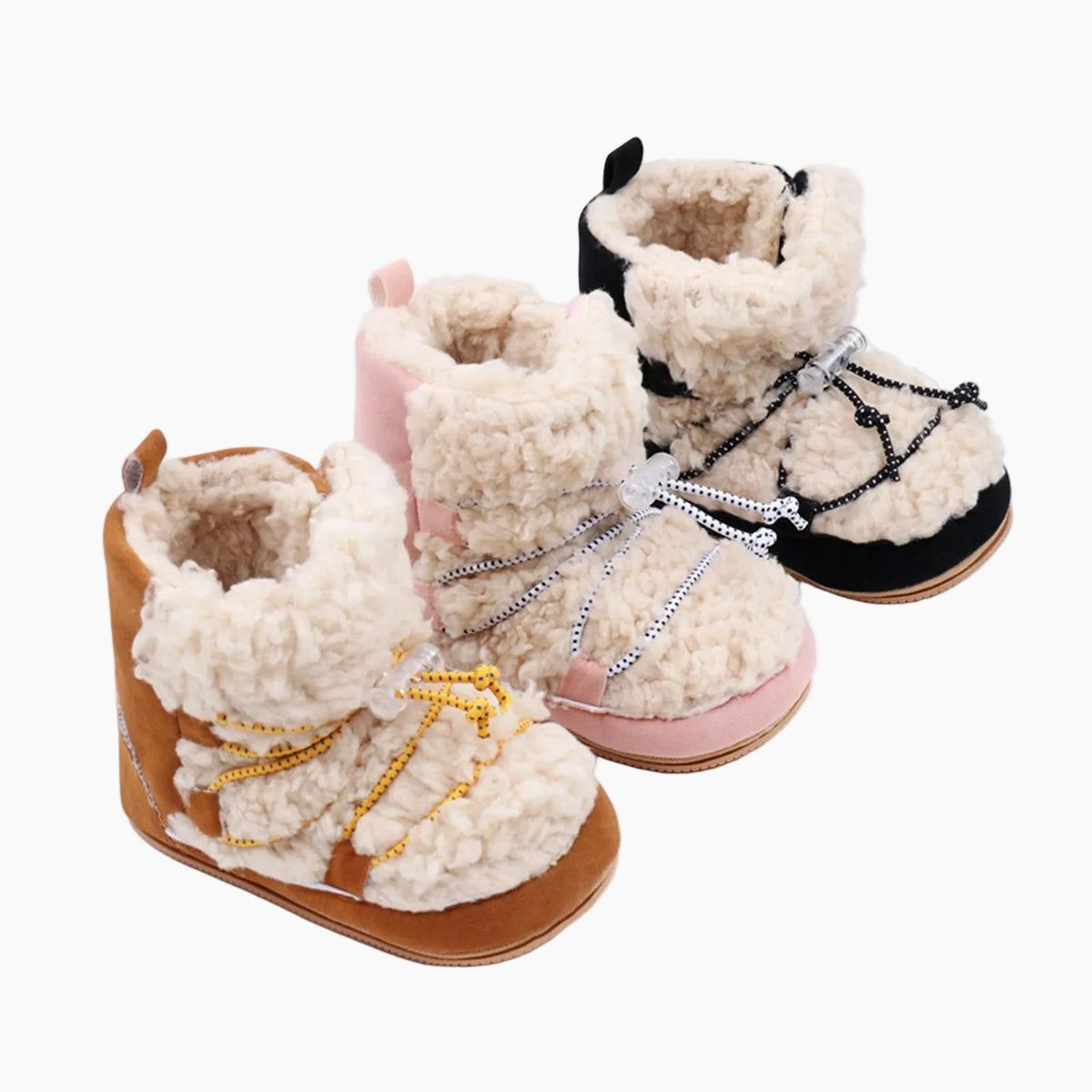 Baby Plush-Lined Winter Ankle Boots (6–15 Months)