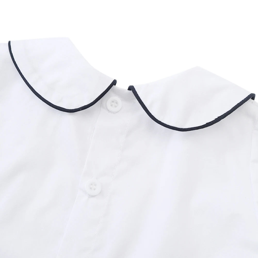 Baby Boy Sailboat Smocked Outfit