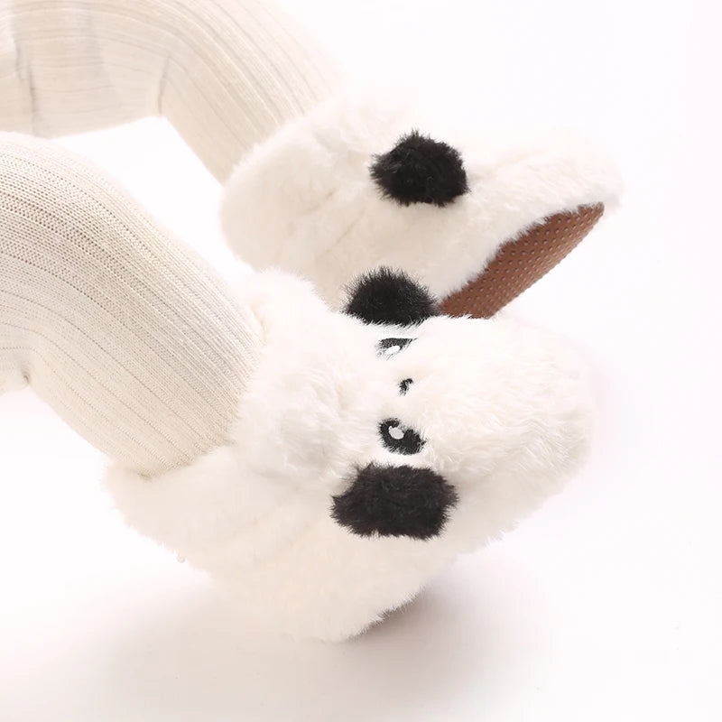 Baby Plush Winter Booties with Soft Soles
