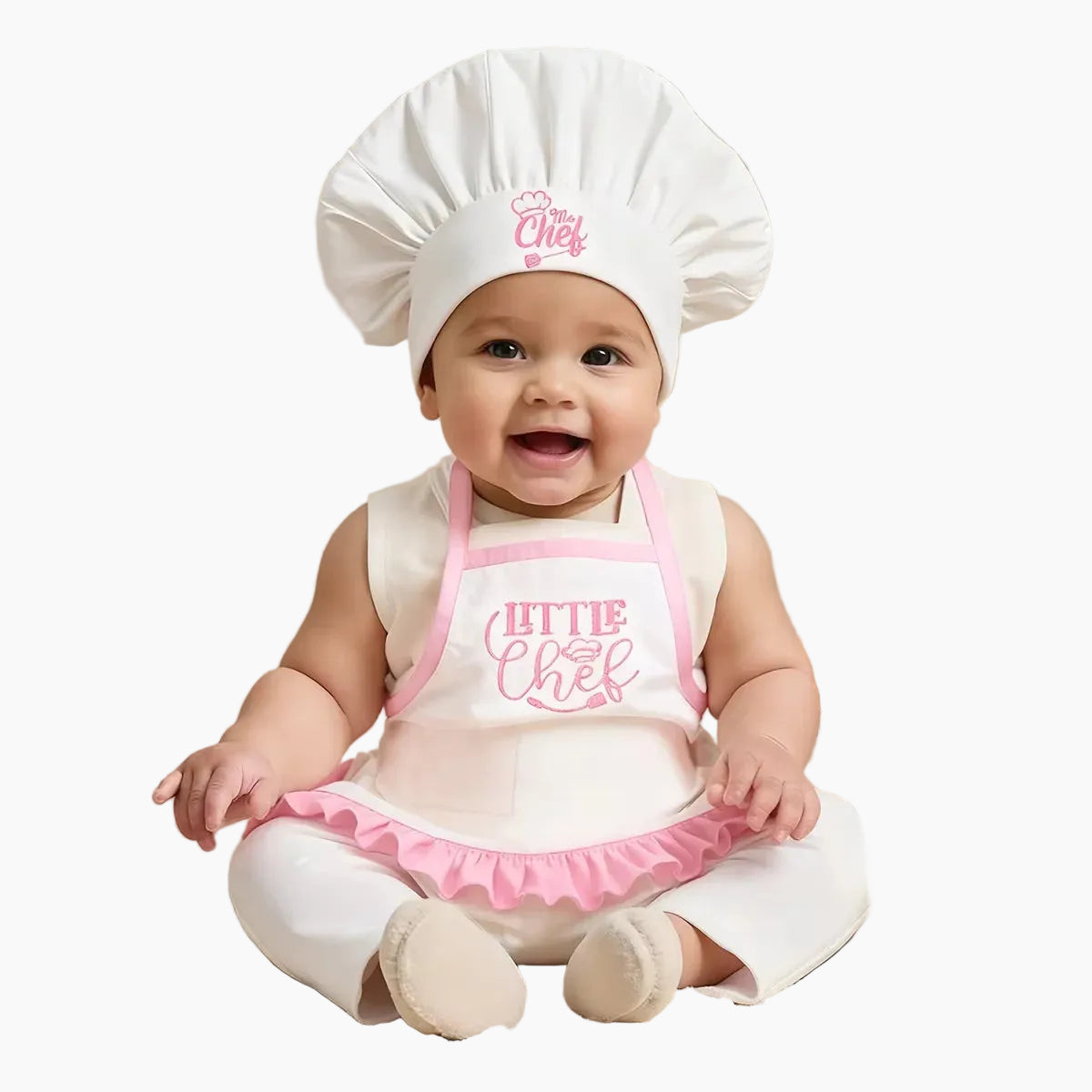 Baby Chef Costume Set with Apron & Hat