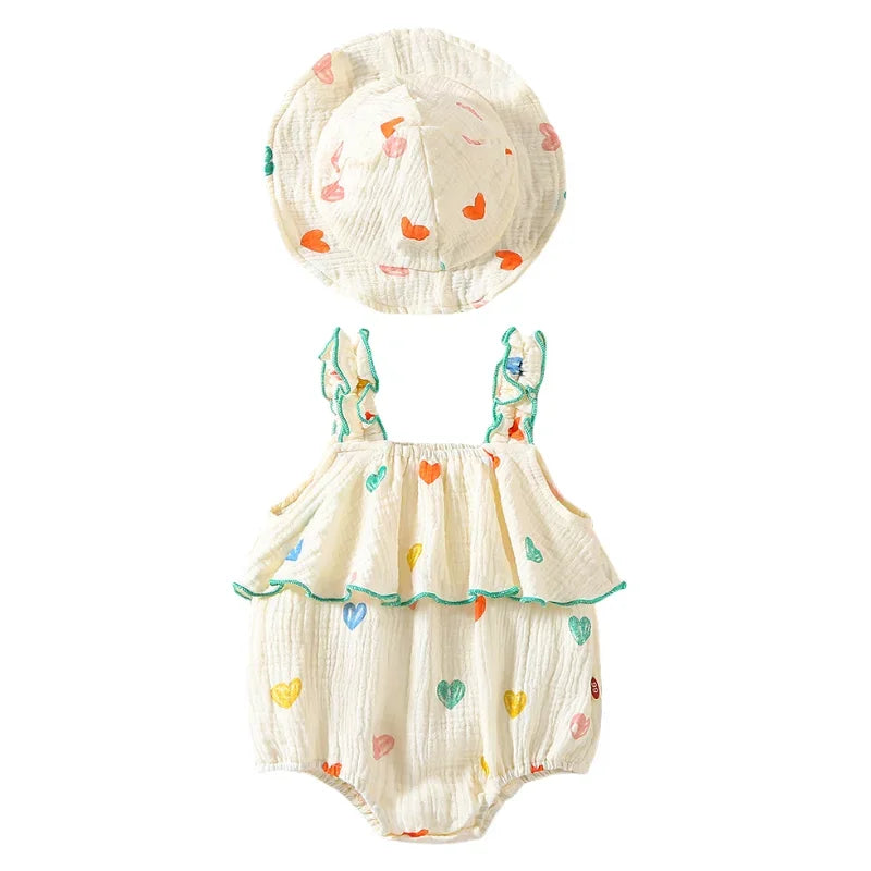 Baby Girl Summer Romper Set
