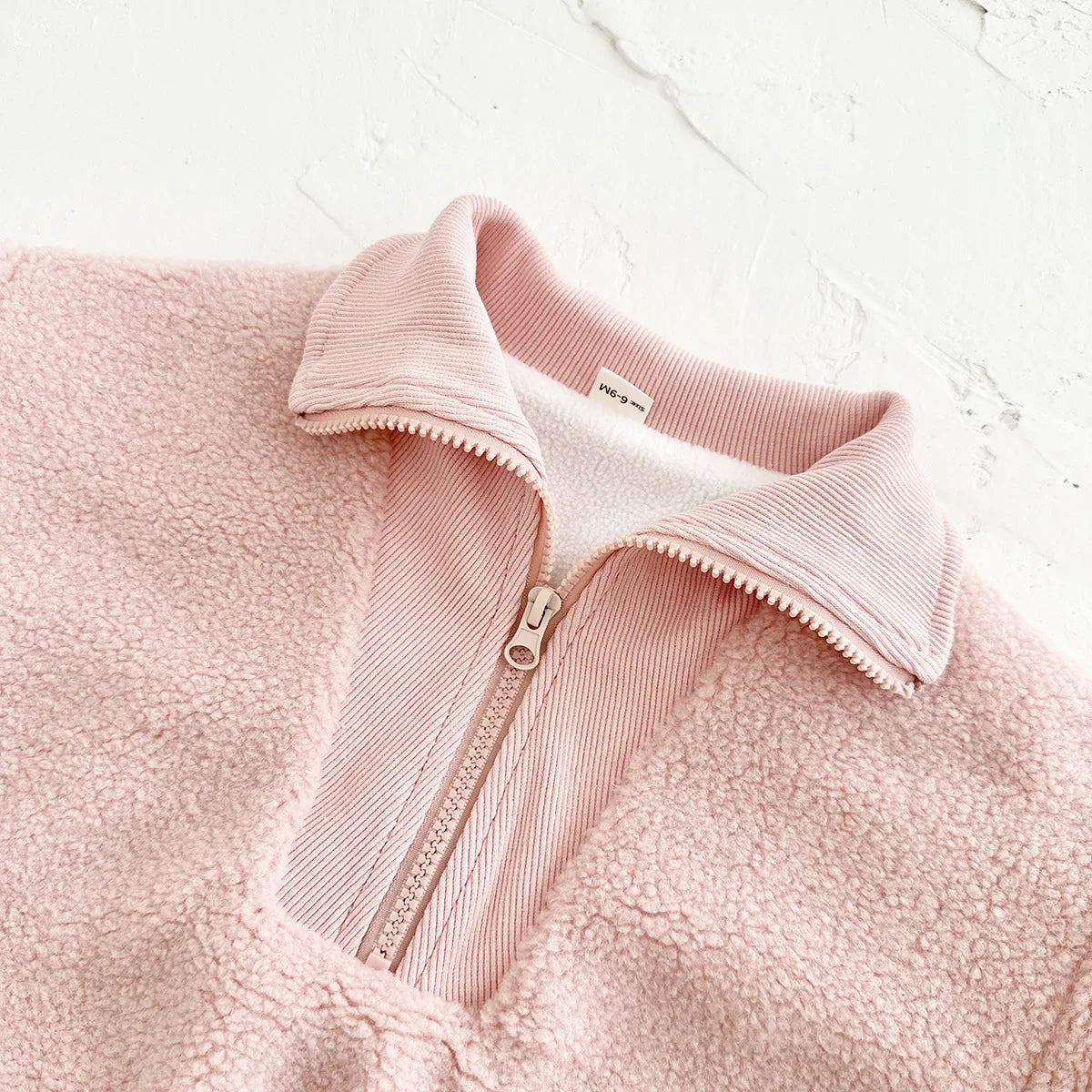 Unisex Toddler and Baby Cozy Sherpa Half-Zip Sweatshirt