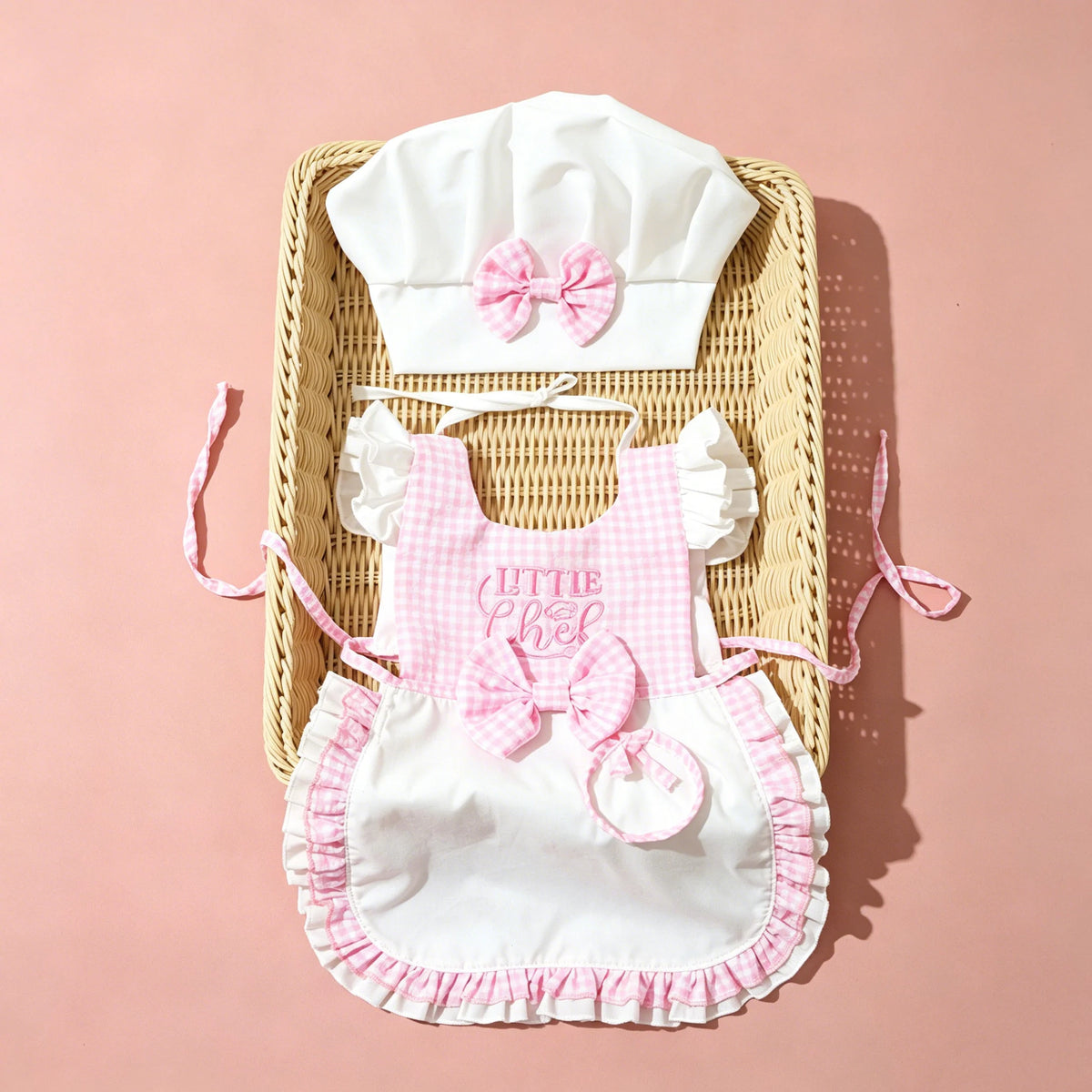 Newborn Chef Apron and Hat Costume Set