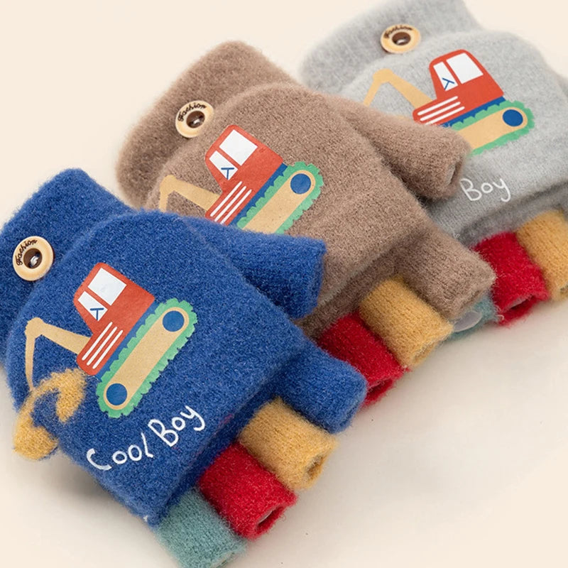 The Digger 2-in-1 Convertible Kids' Mittens