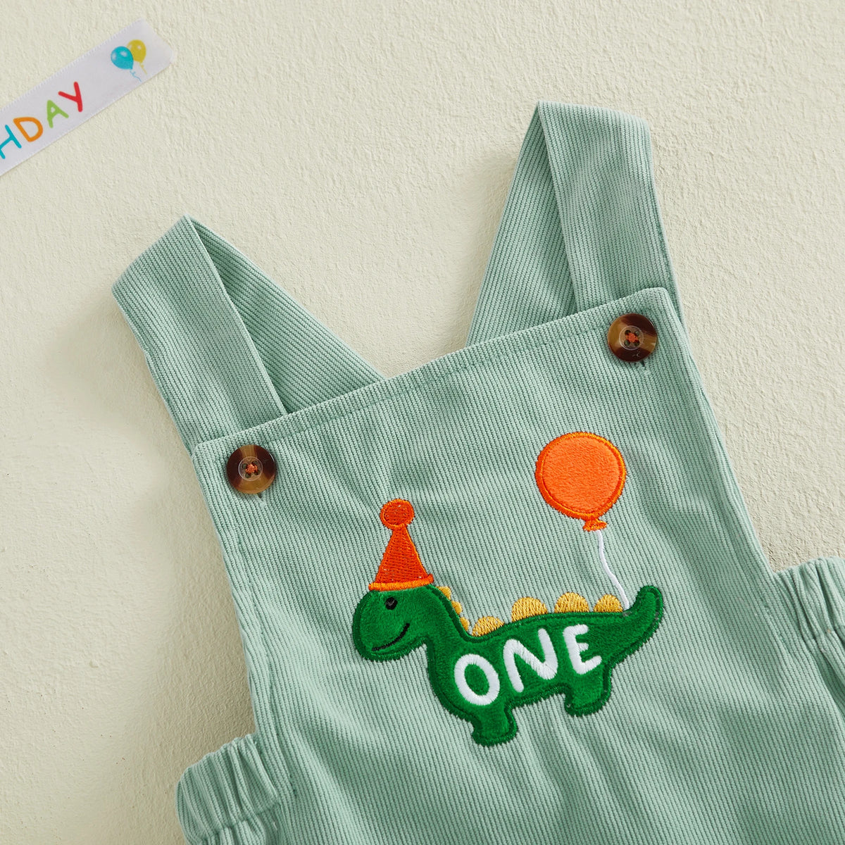 1st Birthday Animal Embroidery Cake Smash Romper
