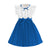 Girls’ Elegant Party Dress with Bow Tie