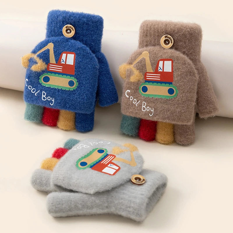 The Digger 2-in-1 Convertible Kids' Mittens