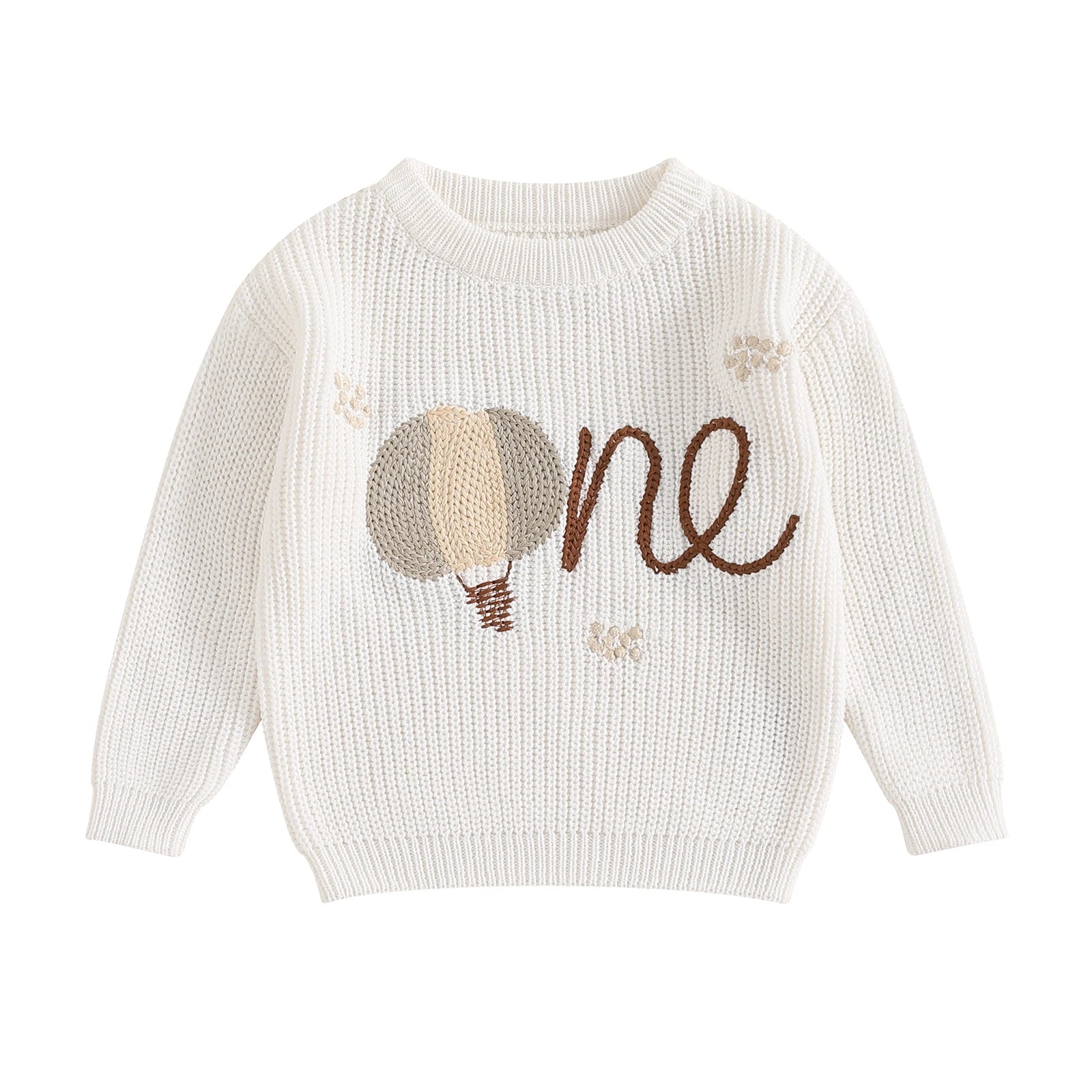 Baby First Birthday “One” Knit Sweater