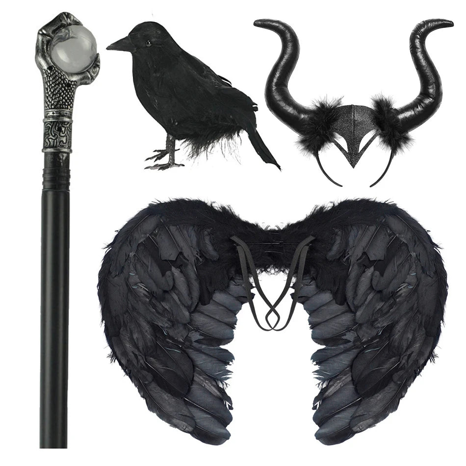 Girl's Dark Fairy Costume