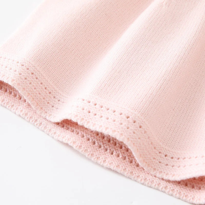 Baby Girl Flutter Sleeve Knit Dress
