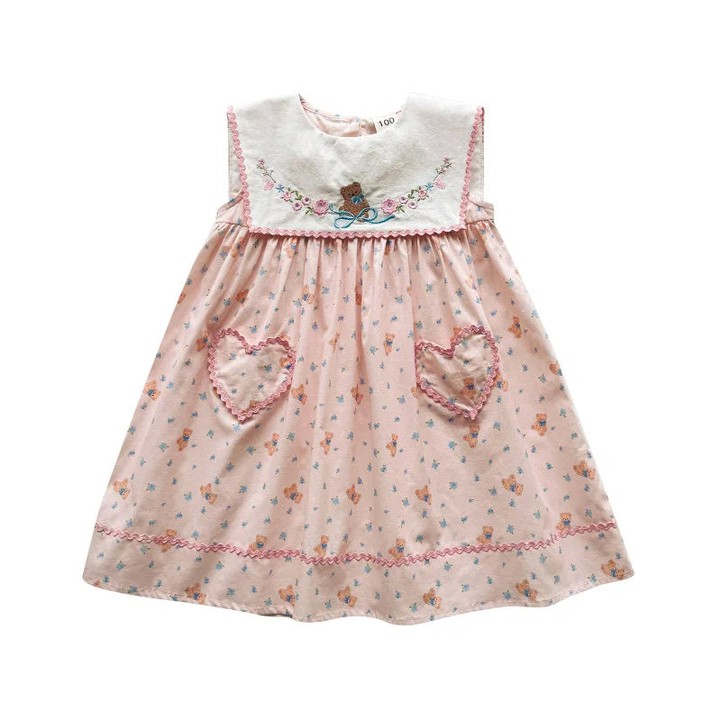 Embroidered Floral Princess Dress