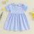 ABC Embroidered Plaid Dress