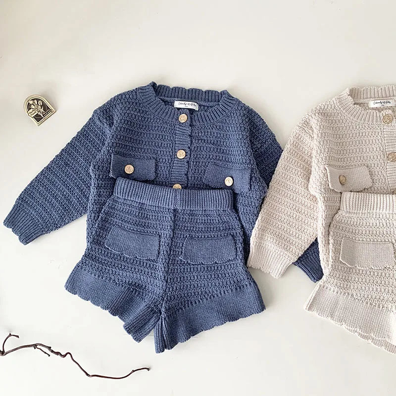 Cozy Cardigan and Shorts Set