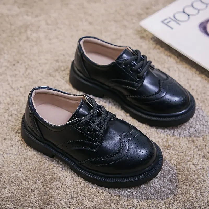 Boys Leather Oxford Formal Shoes