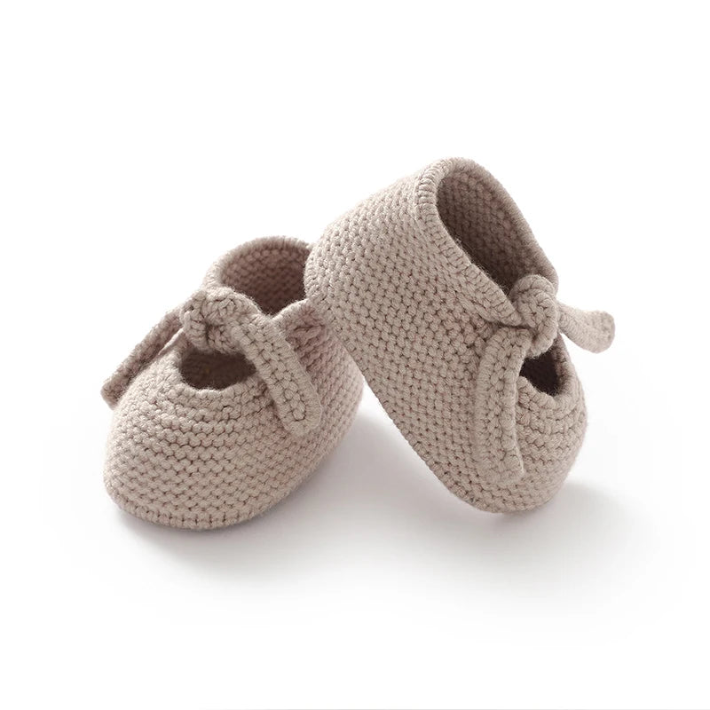 Soft Knitted Newborn Baby Booties & Bed Boots