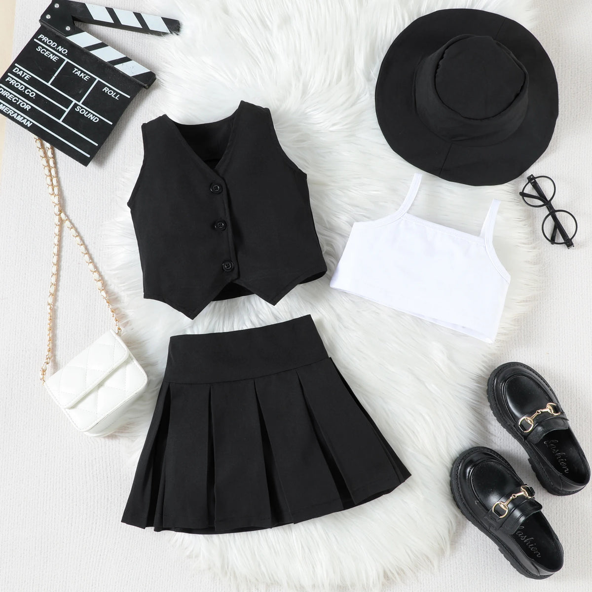 4-Piece Girl Summer Outfit Set