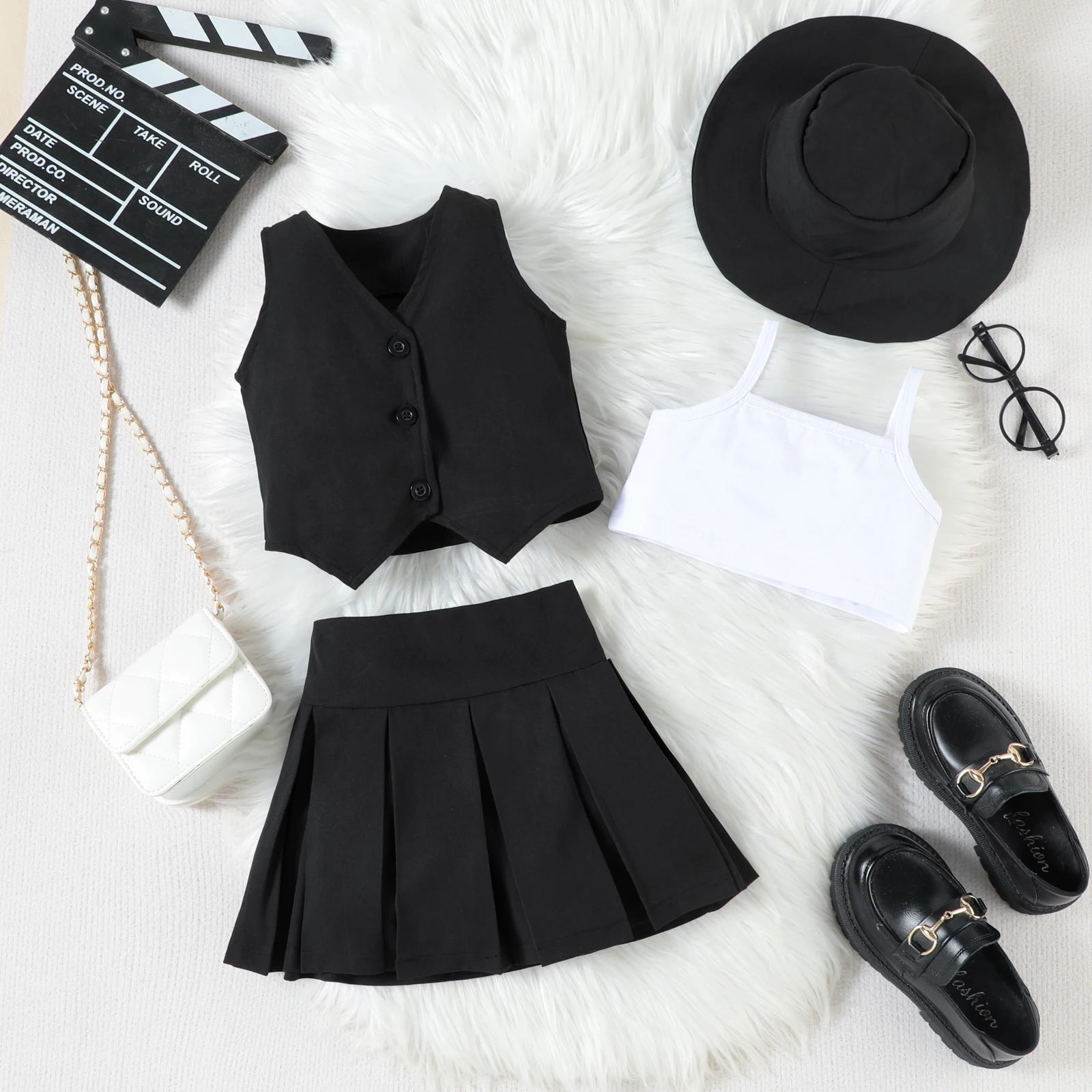 4-Piece Girl Summer Outfit Set