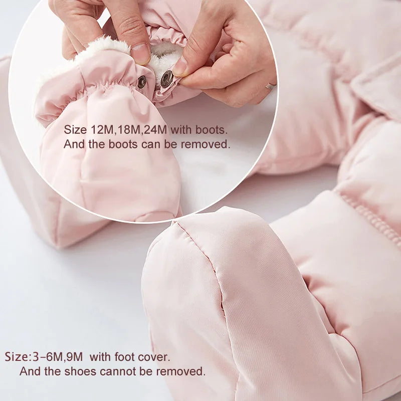 Baby Hooded Winter Jumpsuit