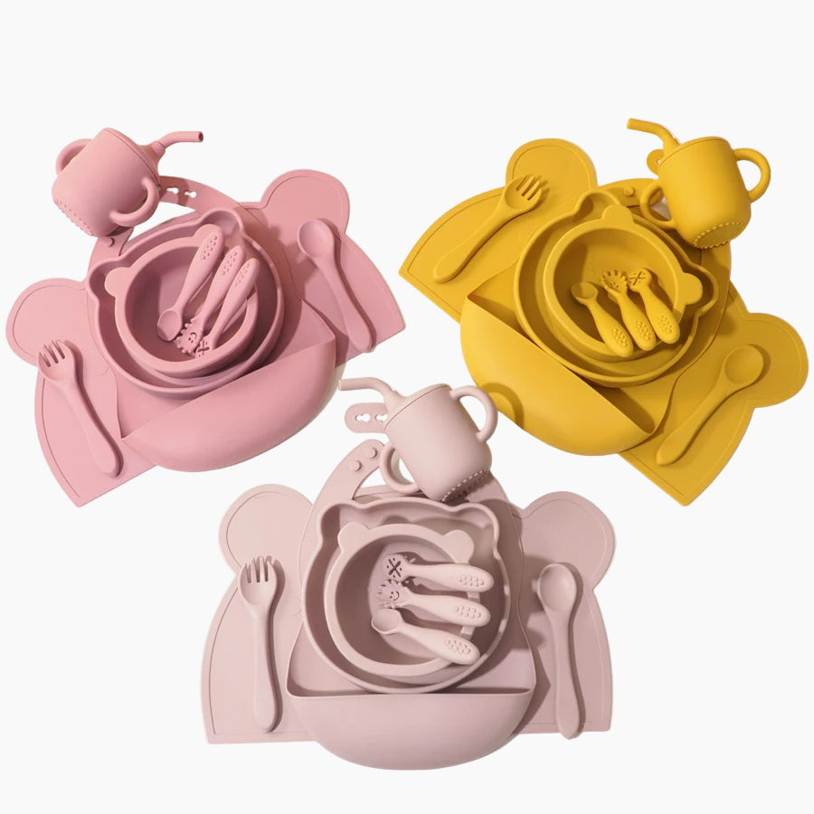 The First Bites 10-Piece Complete Silicone Feeding Set