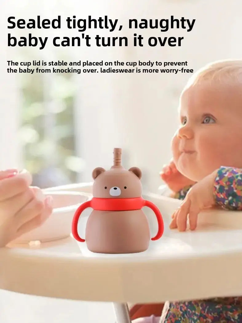 Straw Cup Cute Animal