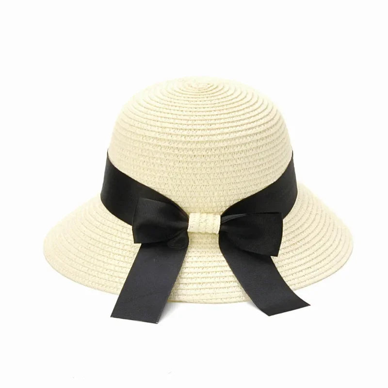 2pcs Mother & Daughter Matching Straw Sun Hats