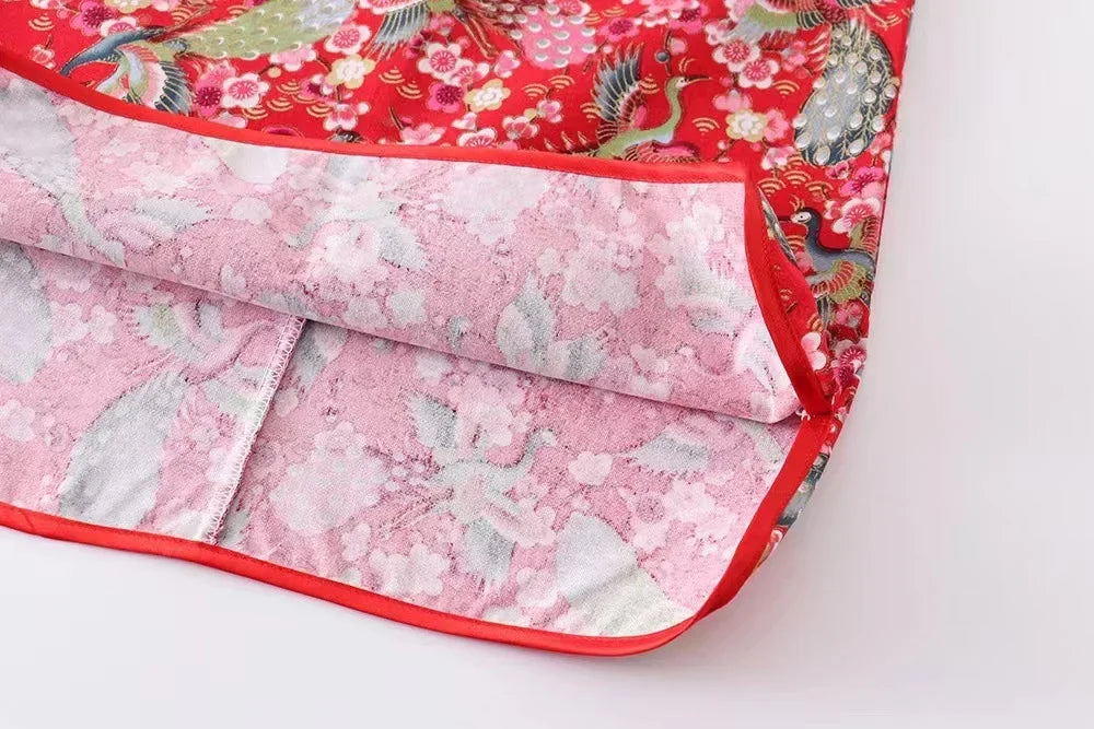 Girls' Traditional Chinese Cheongsam Summer Dress