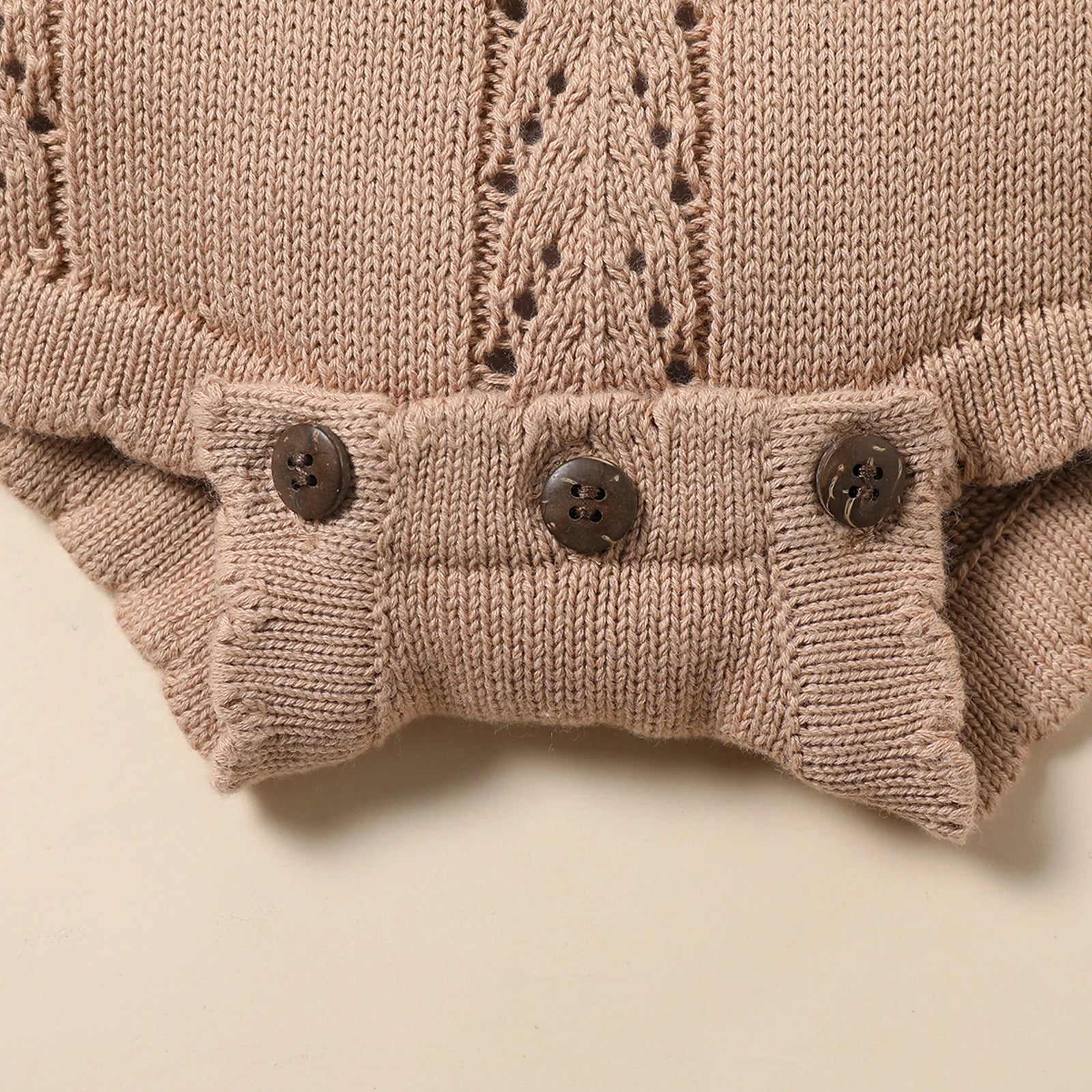 Newborn Baby Girl Sleeveless Knit Bodysuit & Shorts 2-Piece Set