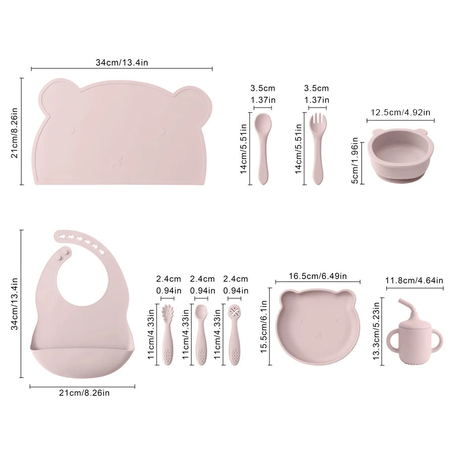 The First Bites 10-Piece Complete Silicone Feeding Set