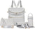 5-in-1 Leather Diaper Backpack Set for Stylish Moms