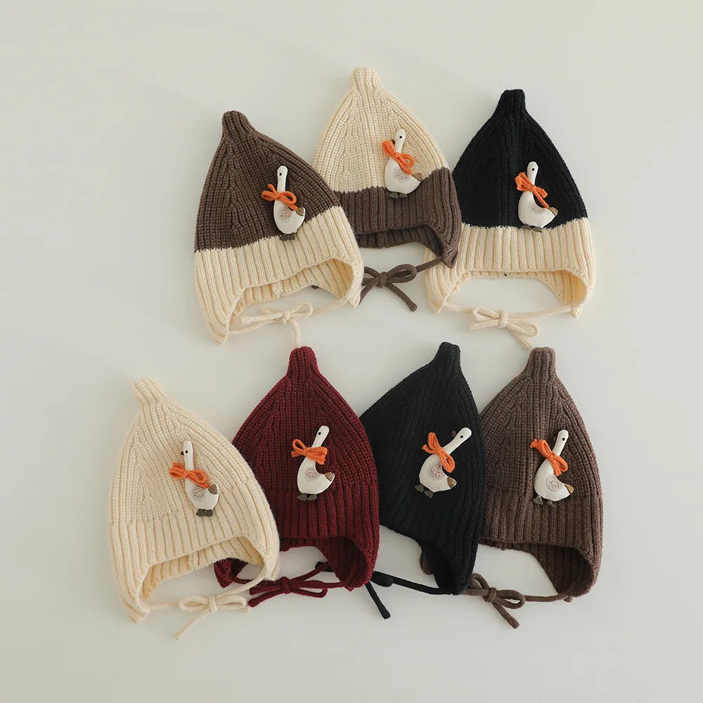 Kids Knitted Winter Hat with Ear Flaps