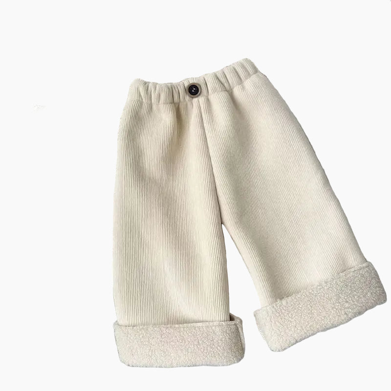 CloudLuxe Fleece-Lined Wide-Leg Pants